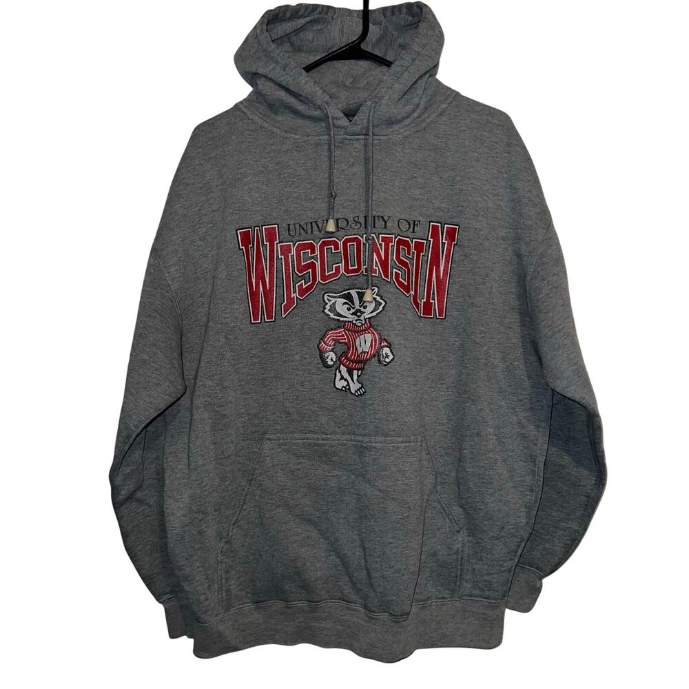Vintage 90s University Wisconsin Badgers VOS Sports Sweatshirt Hoodie XL